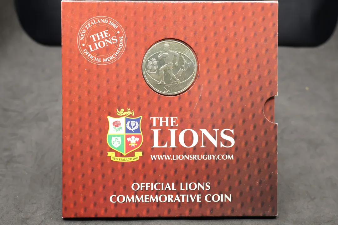 Lot 34 — New Zealand 2005 British & Irish Lions Commemorative $1 Coin