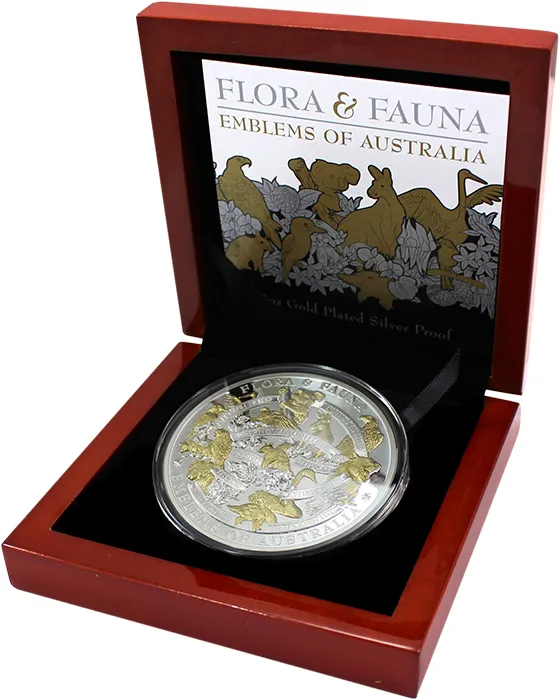 Lot 41 — 2017 5 oz Silver Flora & Fauna - Emblems of Australia [World Money Fair]