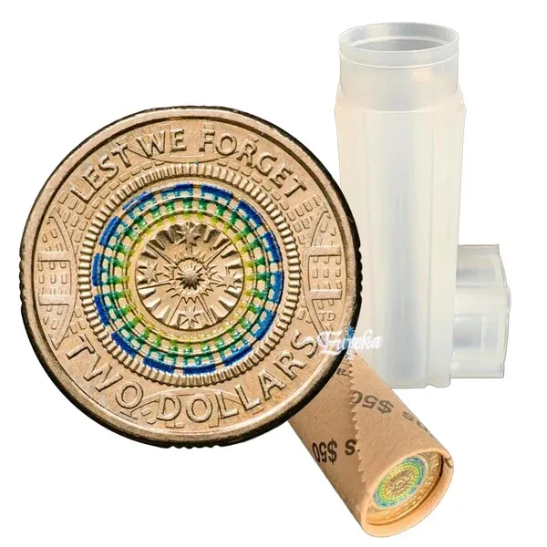 Lot 25 — 2017 $2 Lest We Forget - Mosaic Coin Rolls (RAM Rolls & Other)