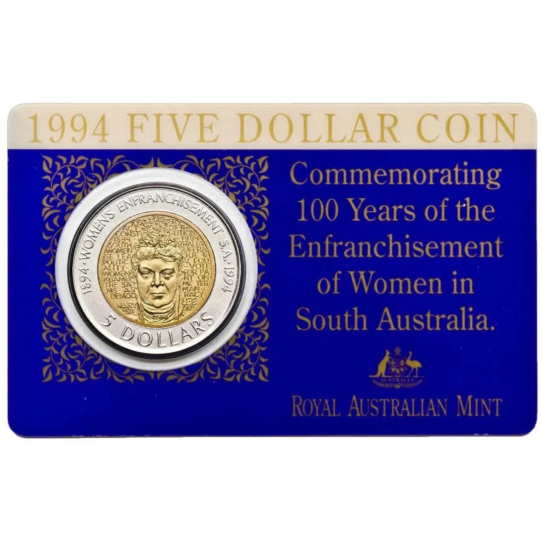 Lot 2 — 1994 $5 100 Years of the Enfranchisement of Women in South Australia